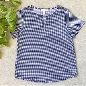 Michael Kors |Gingham Embellished Top